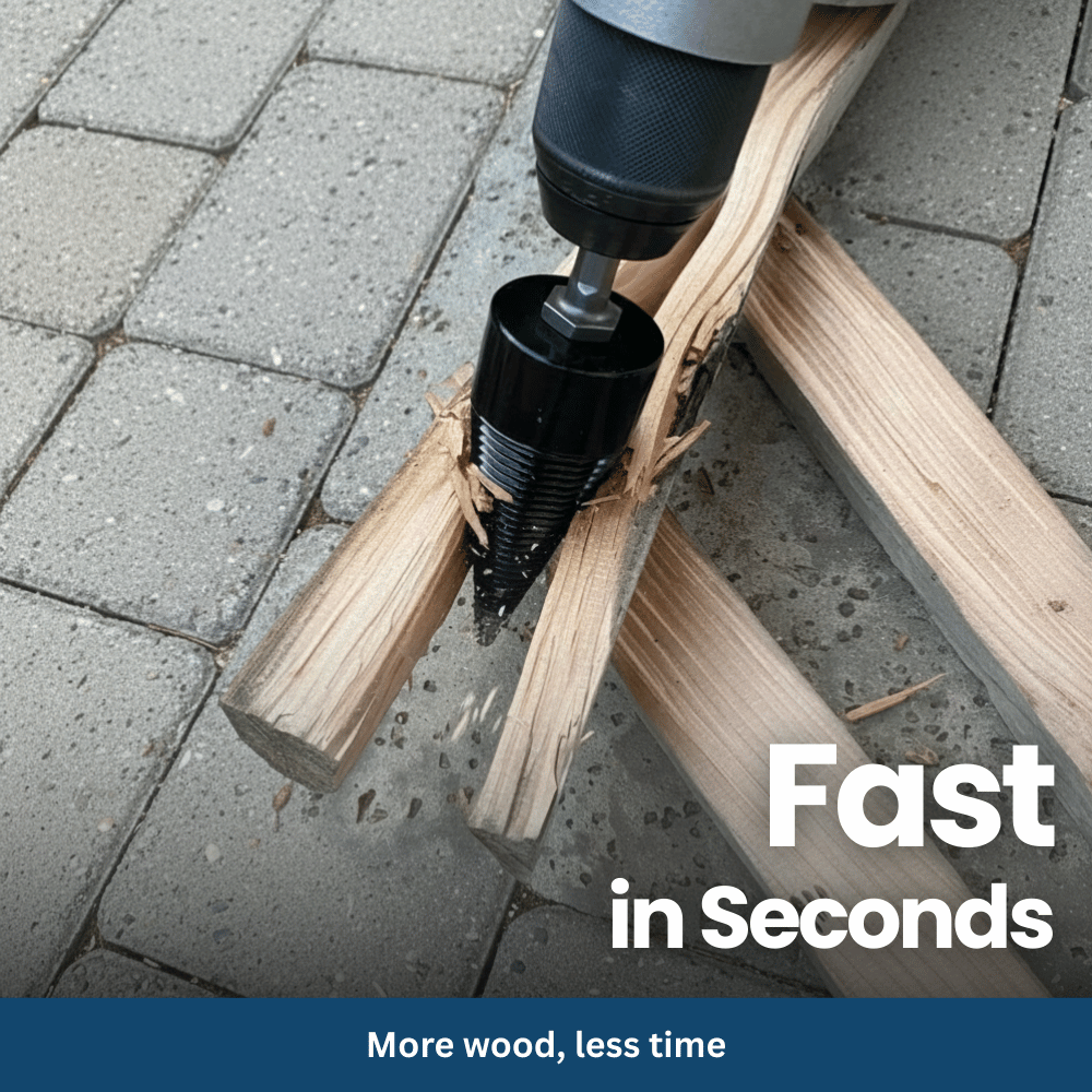 EasyWoodSplit - Universal Drill Bit for Firewood