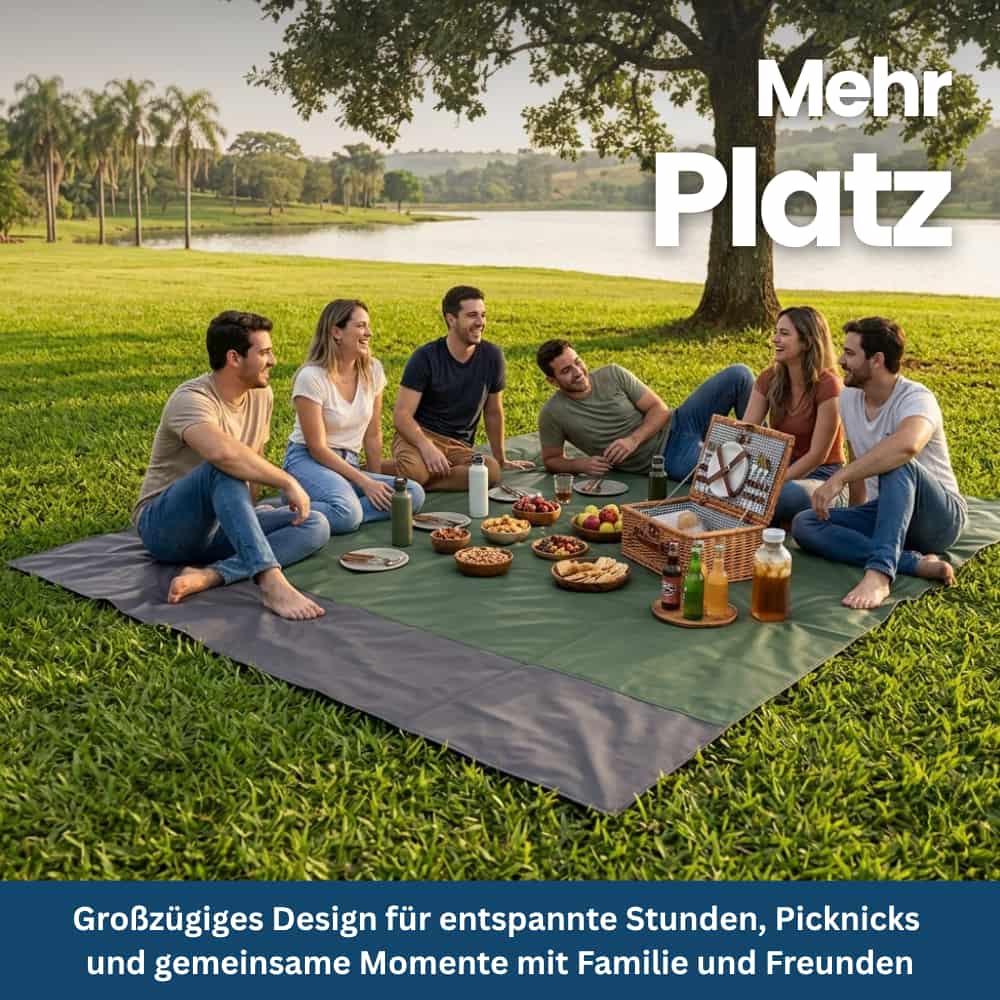 Sand-Resistant & Waterproof Beach and Picnic Blanket