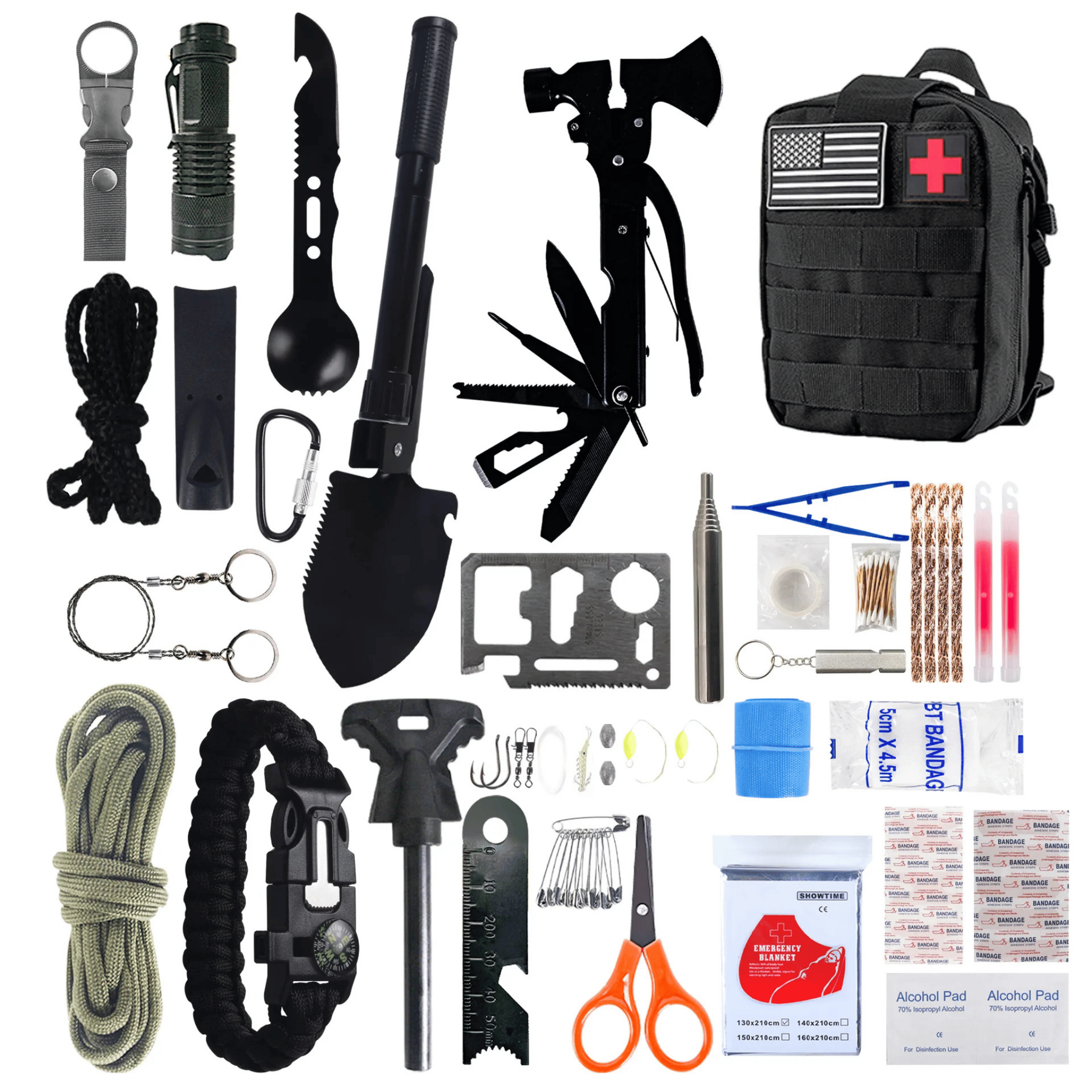 Tactical Emergency Backpack – 30+ Survival Tools in One Compact Kit