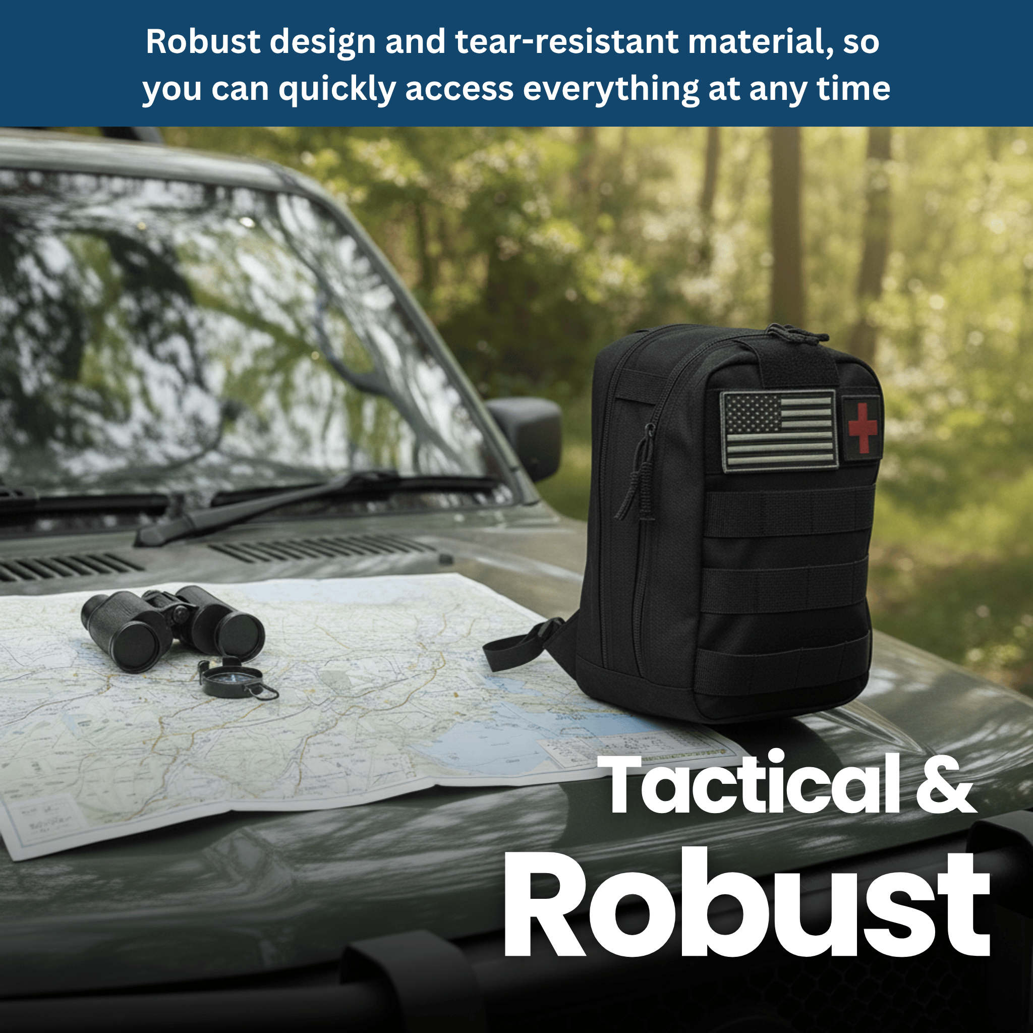 Tactical Emergency Backpack – 30+ Survival Tools in One Compact Kit