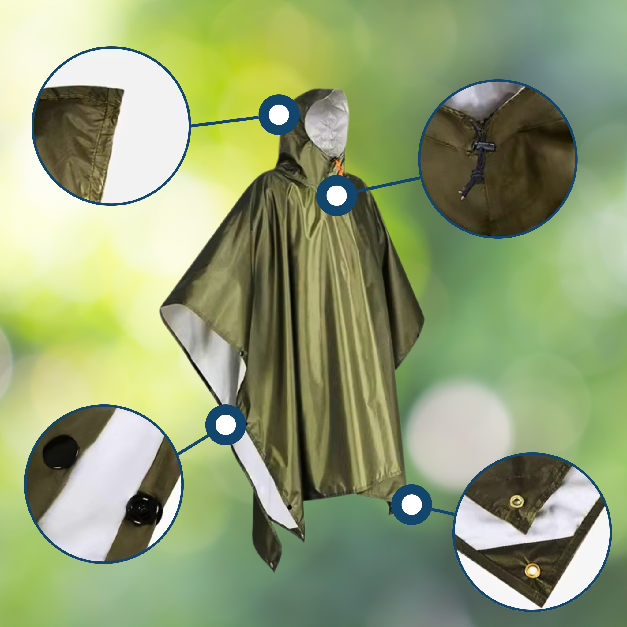 All-Weather 3-in-1 Poncho