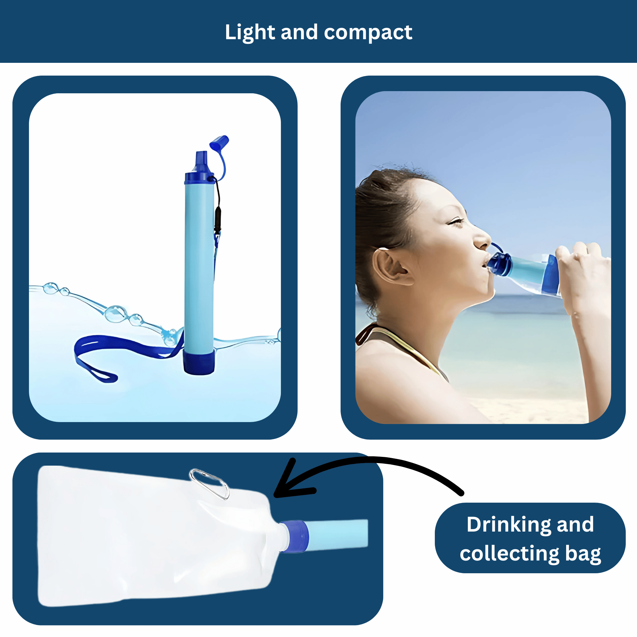 PureStream Set – Compact Survival Water Filter