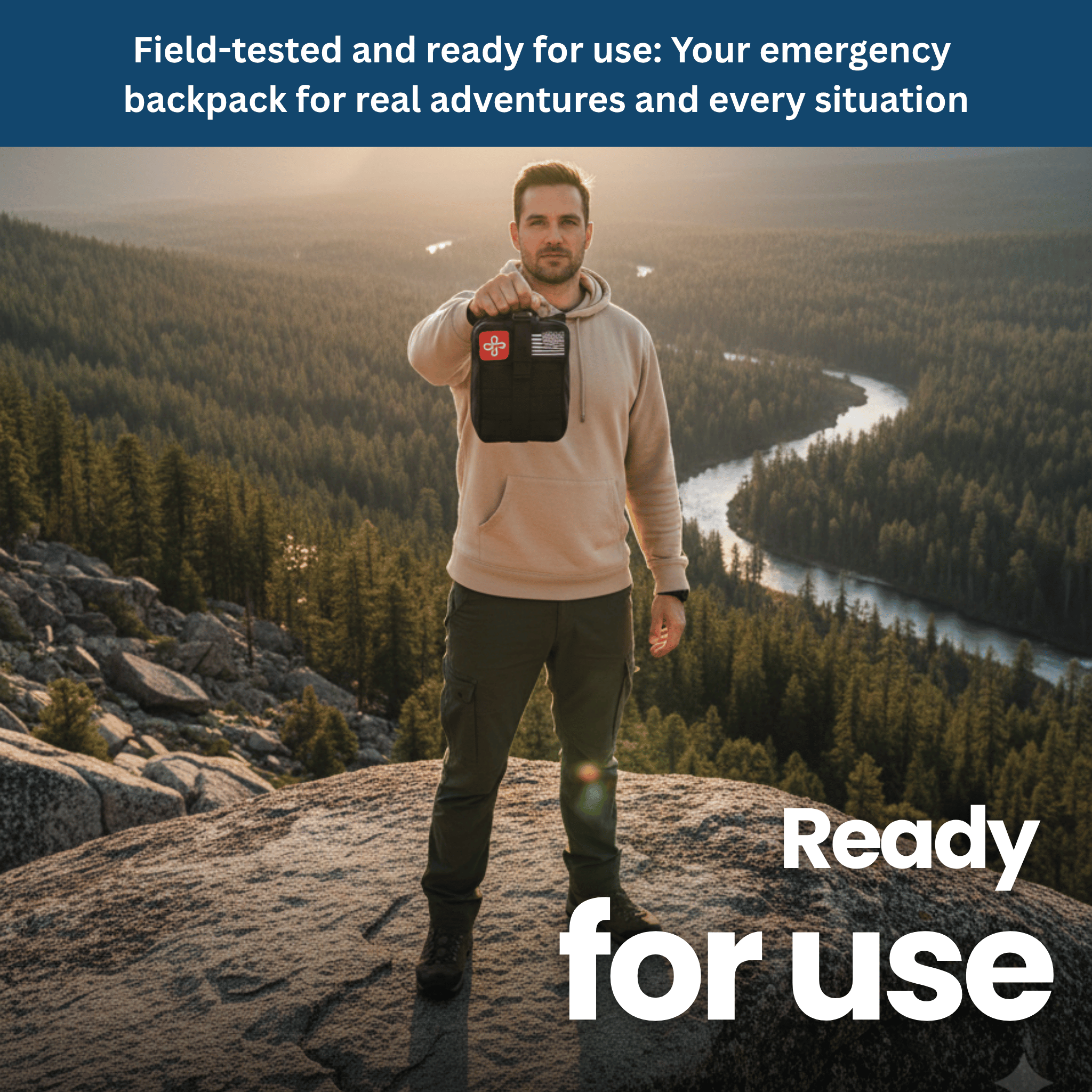 Tactical Emergency Backpack – 30+ Survival Tools in One Compact Kit