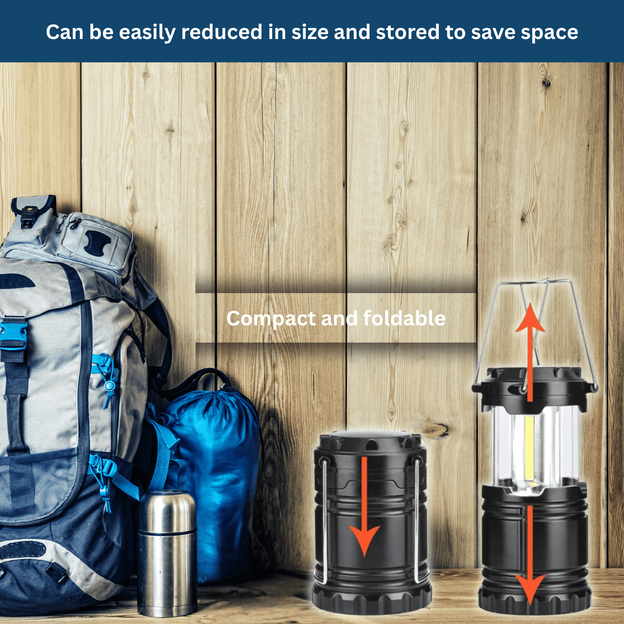 Compact LED Camping Lantern – Bright & Portable for the Outdoors