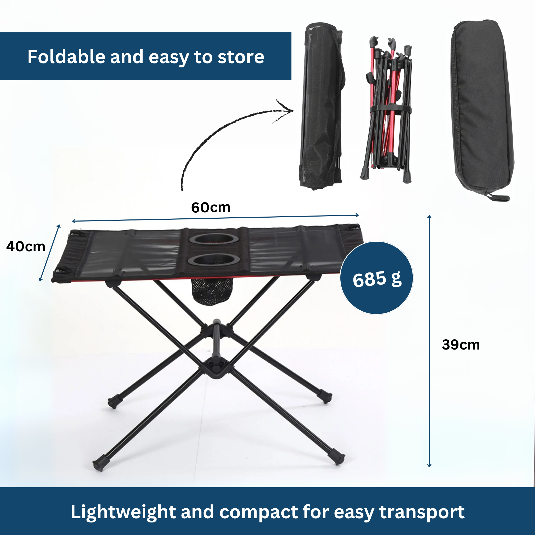 EasyFold Camping Table
