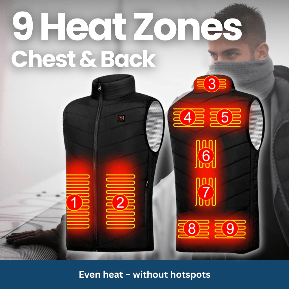 ThermoCore Heated Vest (9 Heating Zones)
