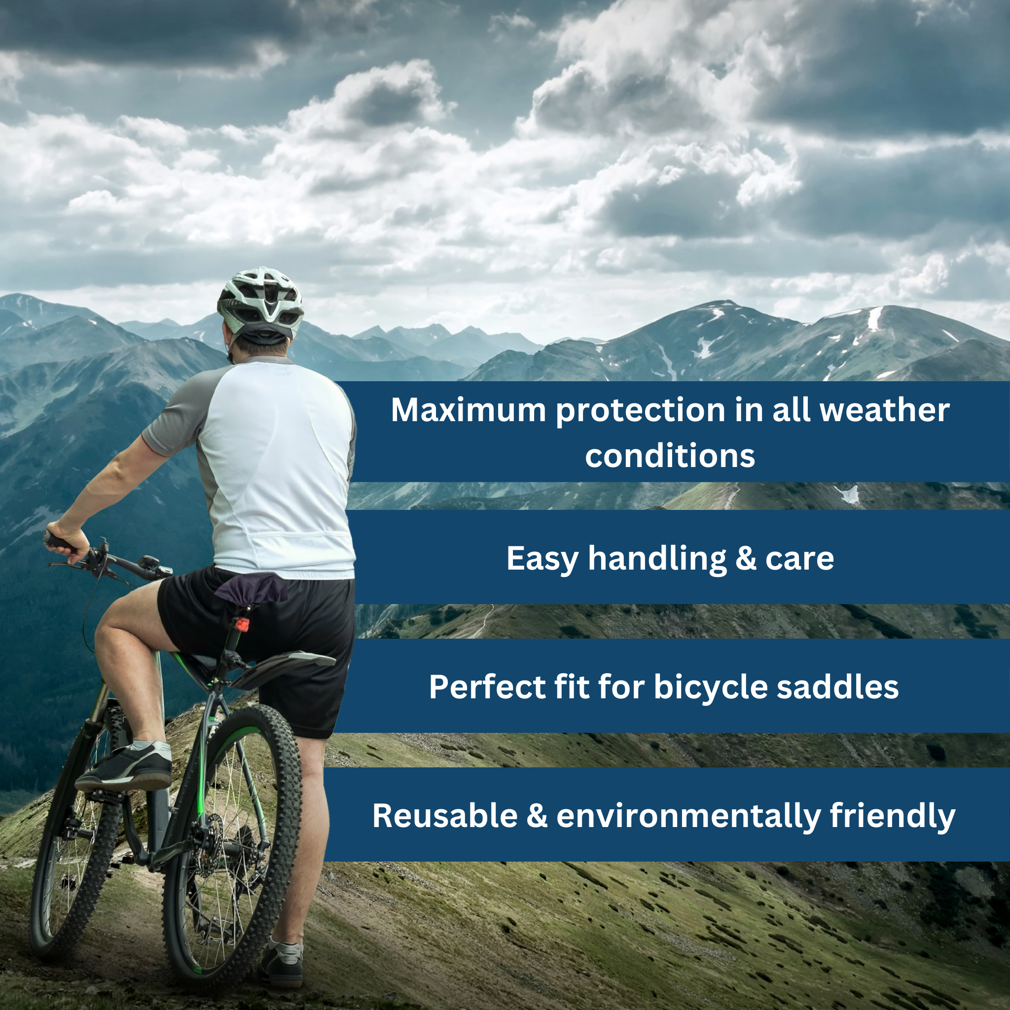 Waterproof bicycle saddle cover