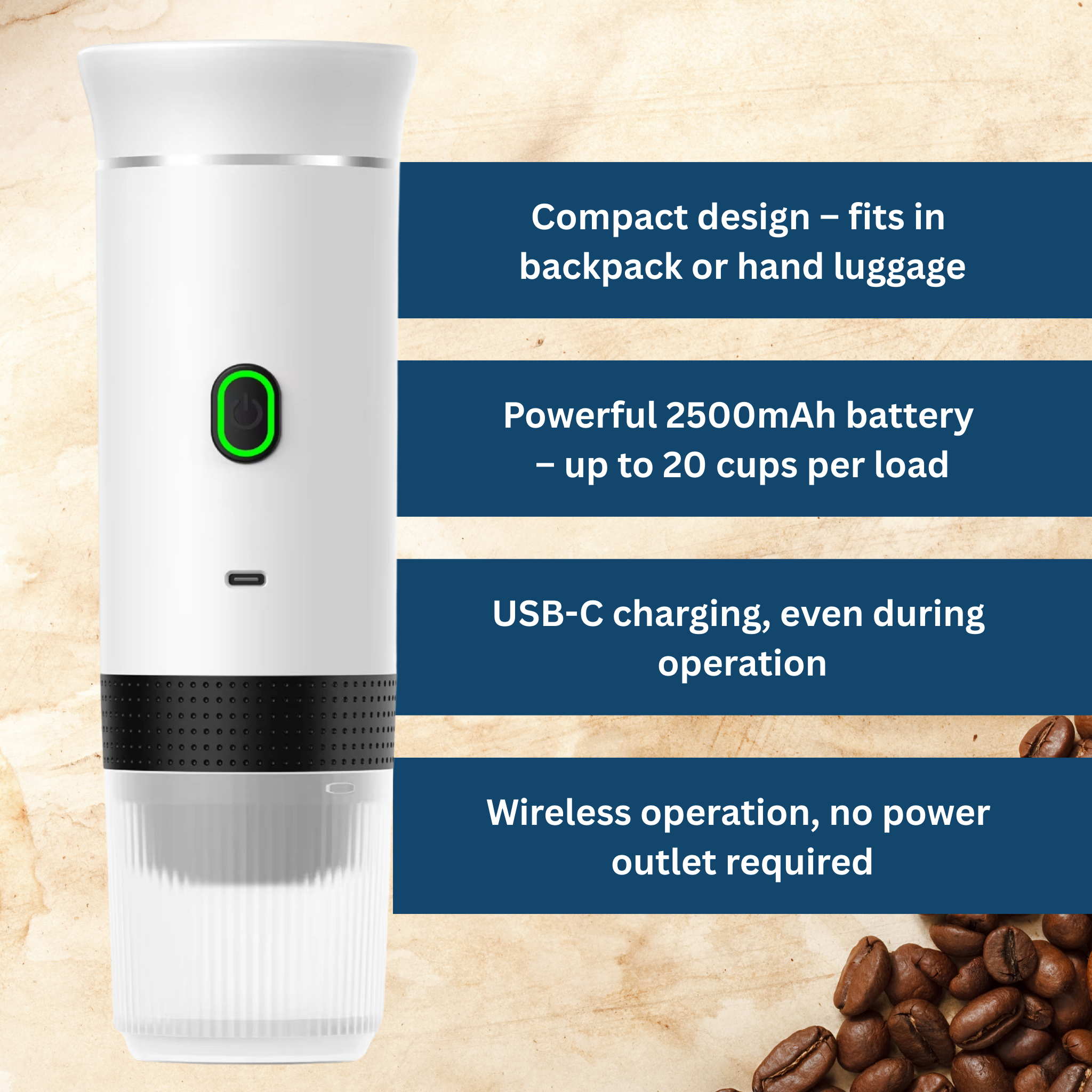 CoffeeGo Pro - Portable Coffee Maker