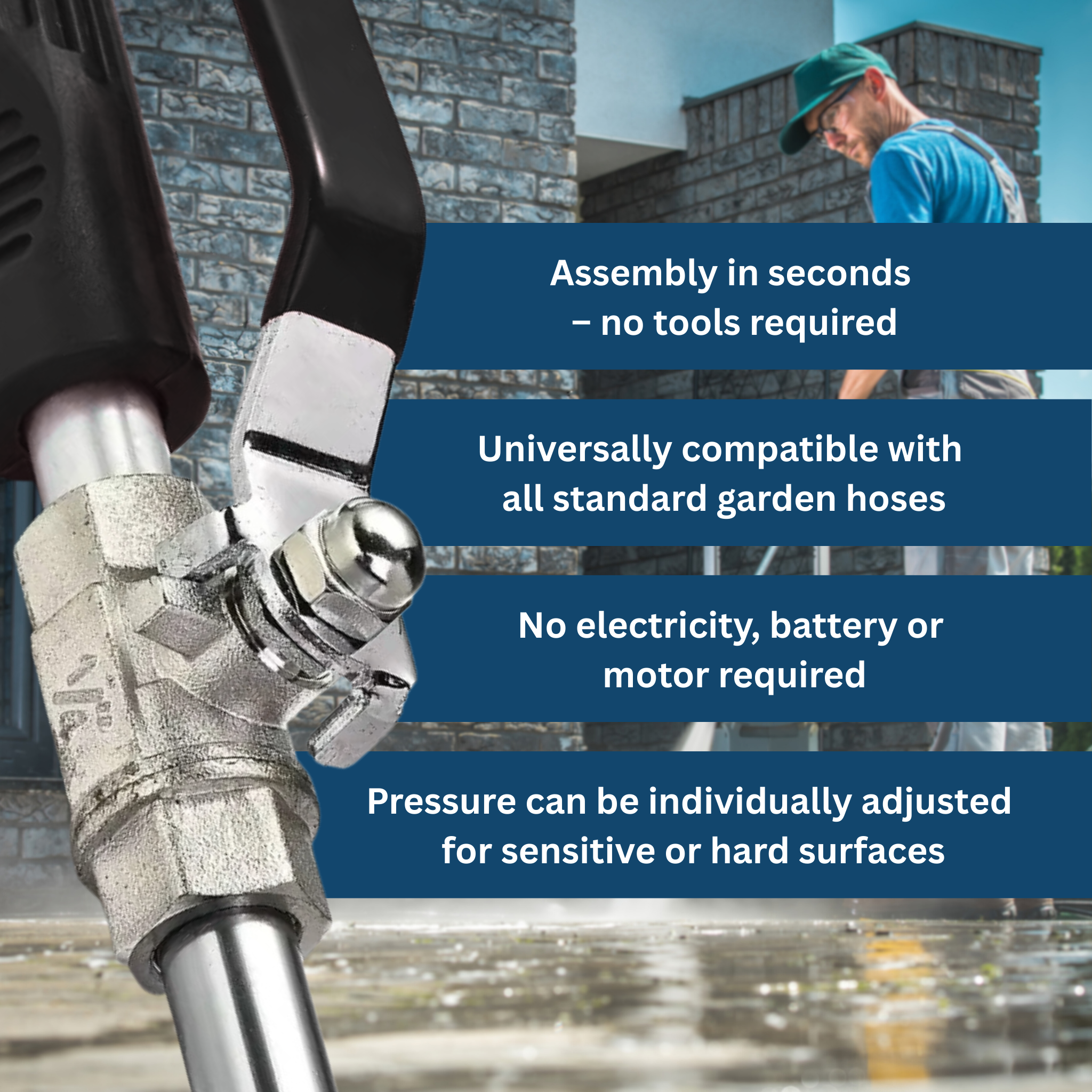 Ultrawasher – Turbo High-Pressure Cleaner for Any Garden Hose