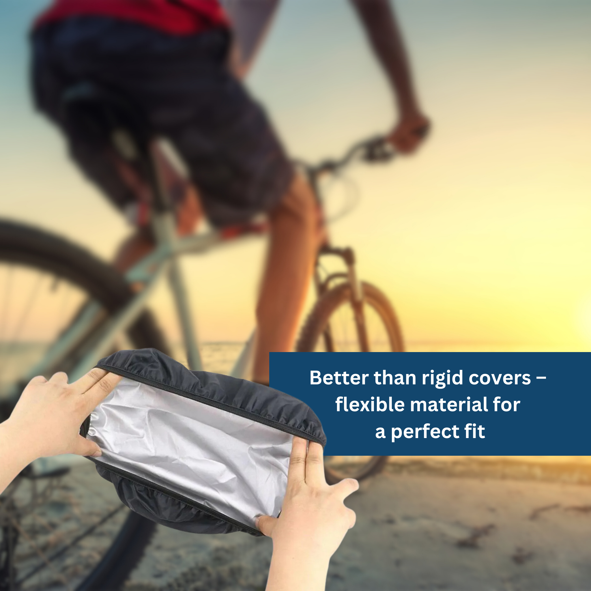 Waterproof bicycle saddle cover