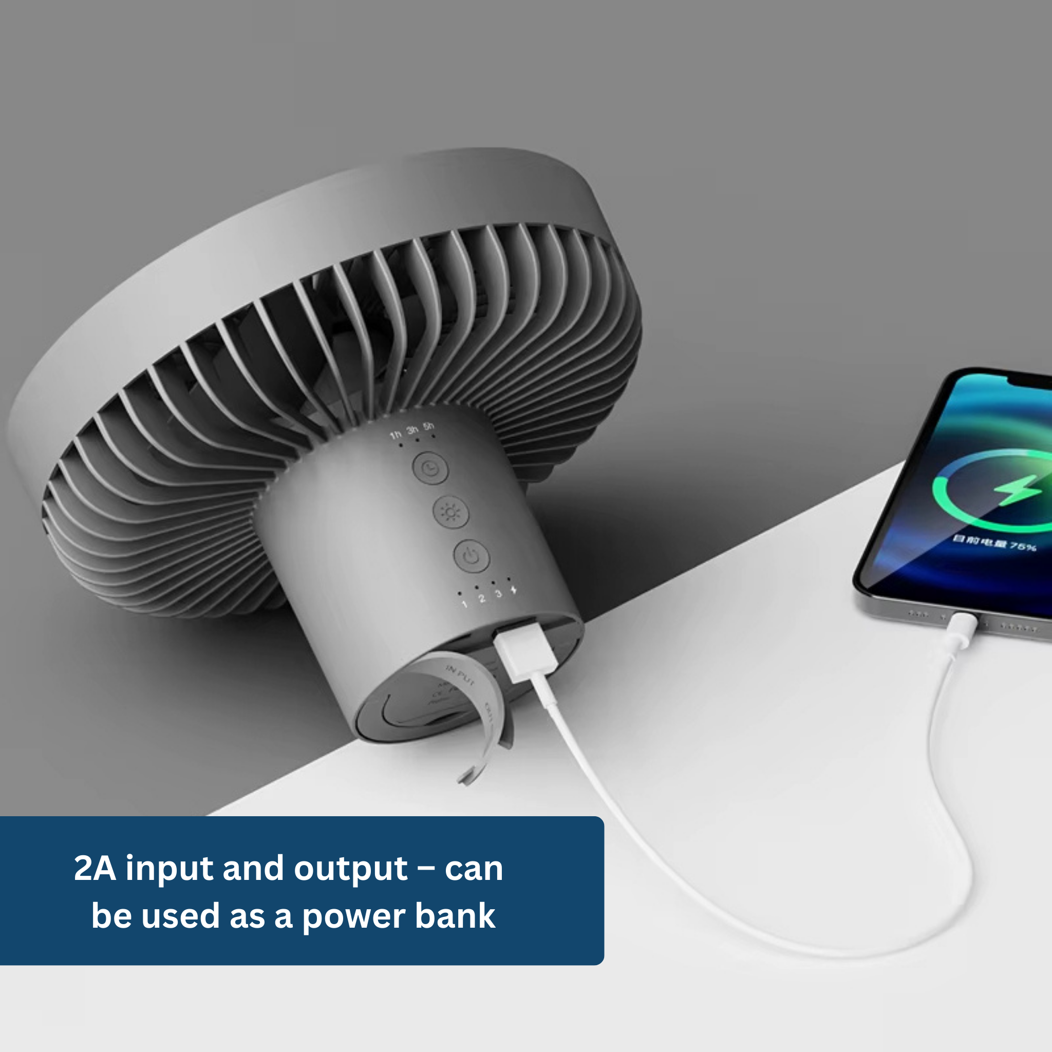 AirBreeze Camping Fan with LED Light