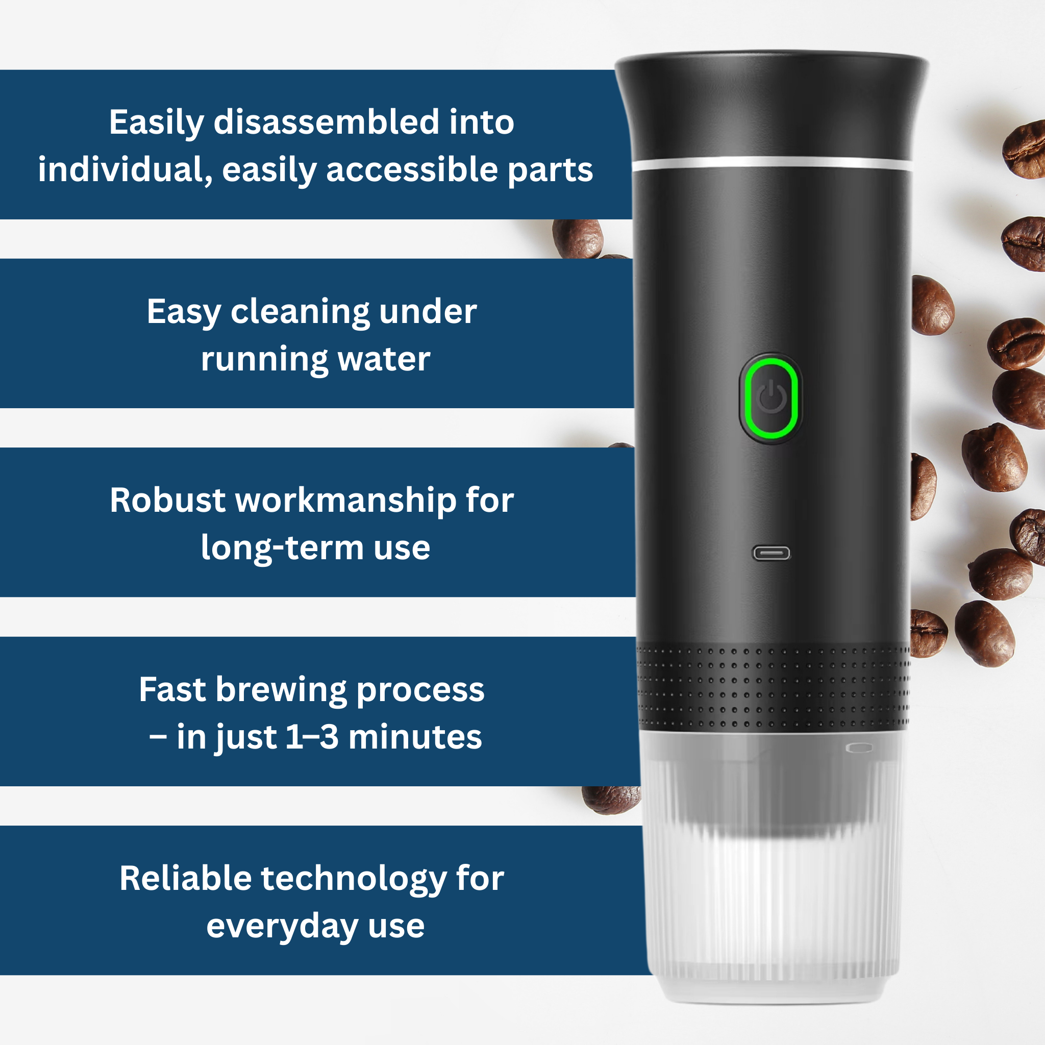 CoffeeGo Pro - Portable Coffee Maker