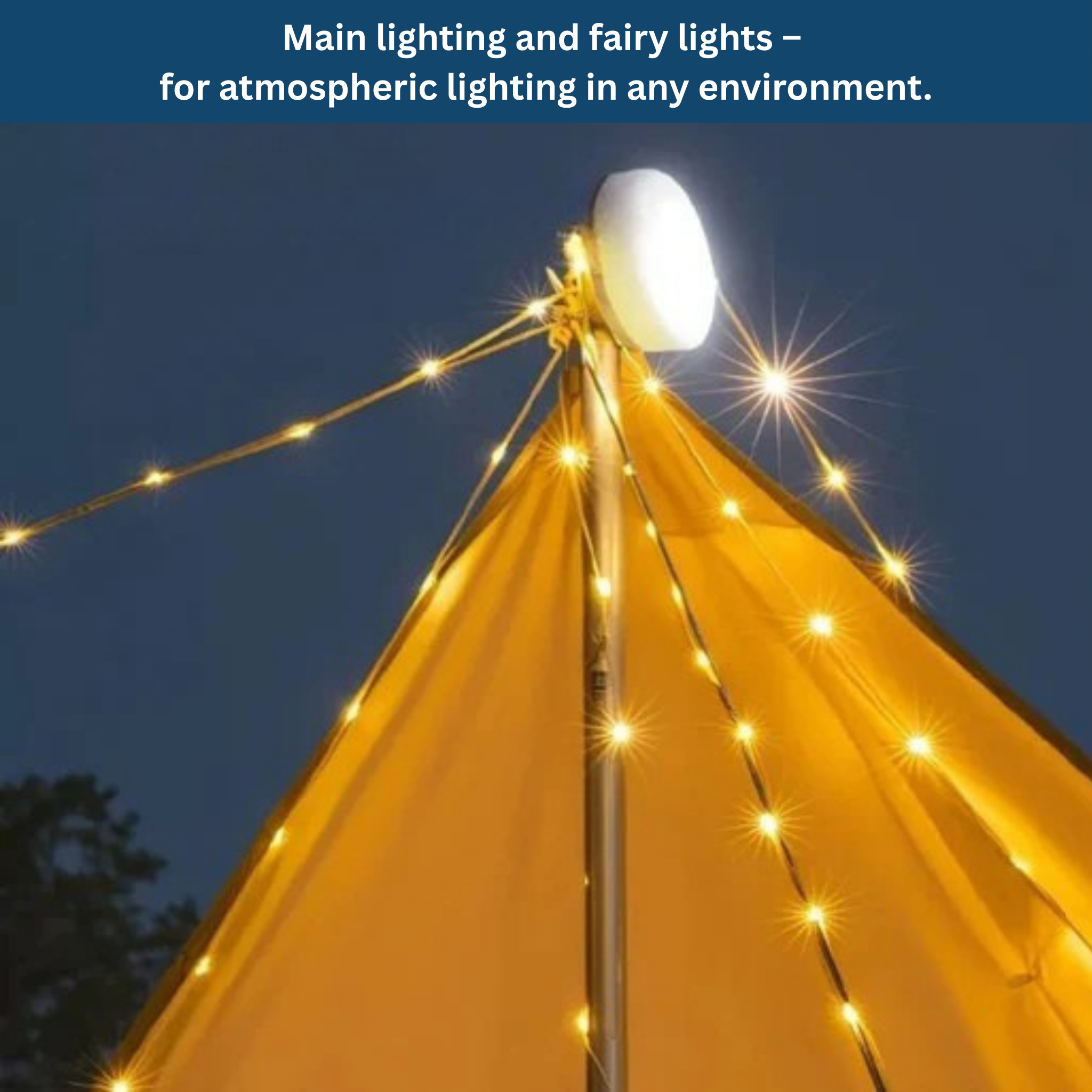 CampBright – From spotlight to string lights in seconds