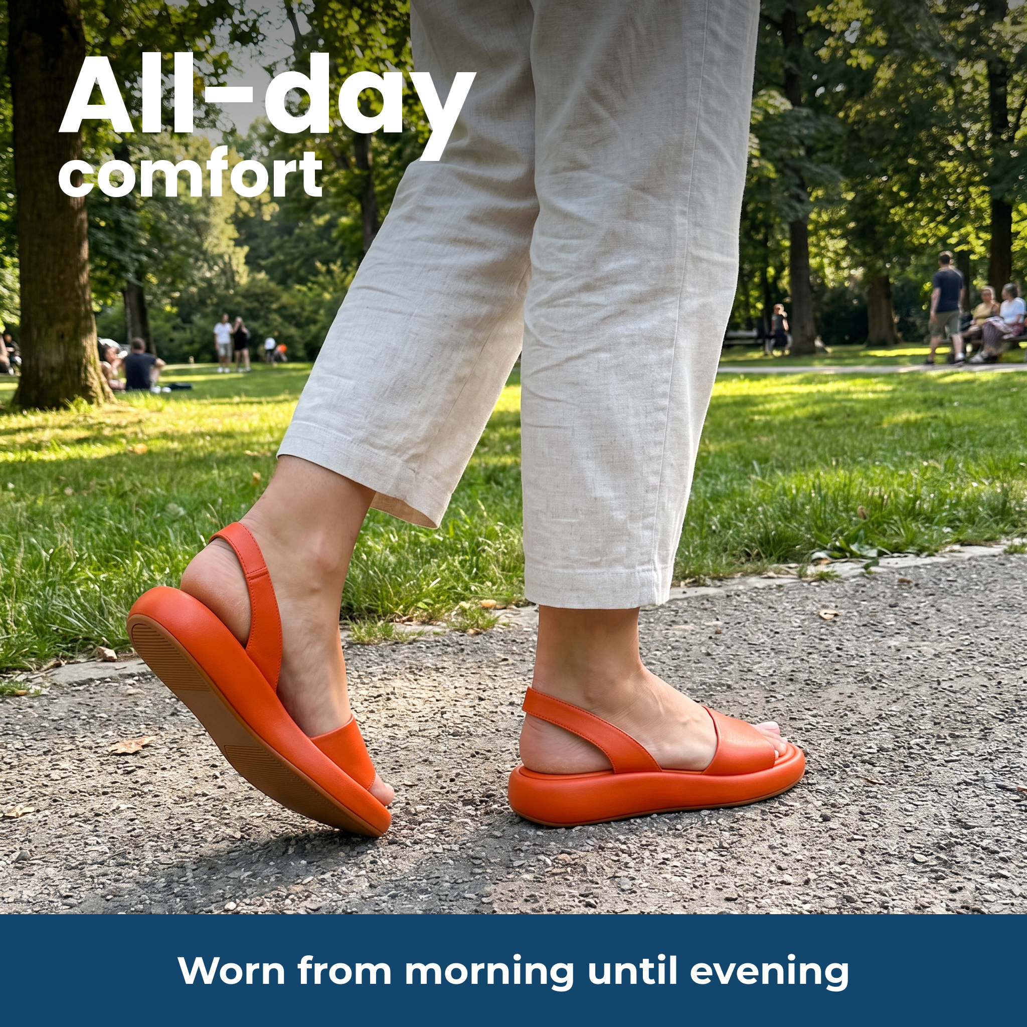 All-day comfort – Worn from morning until evening