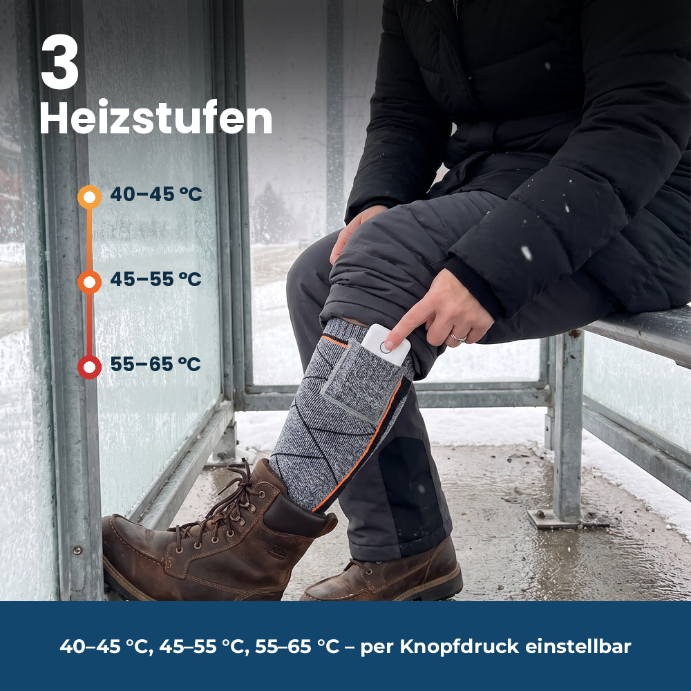 ThermoSocken mit Powerbank – 3 Heizstufen