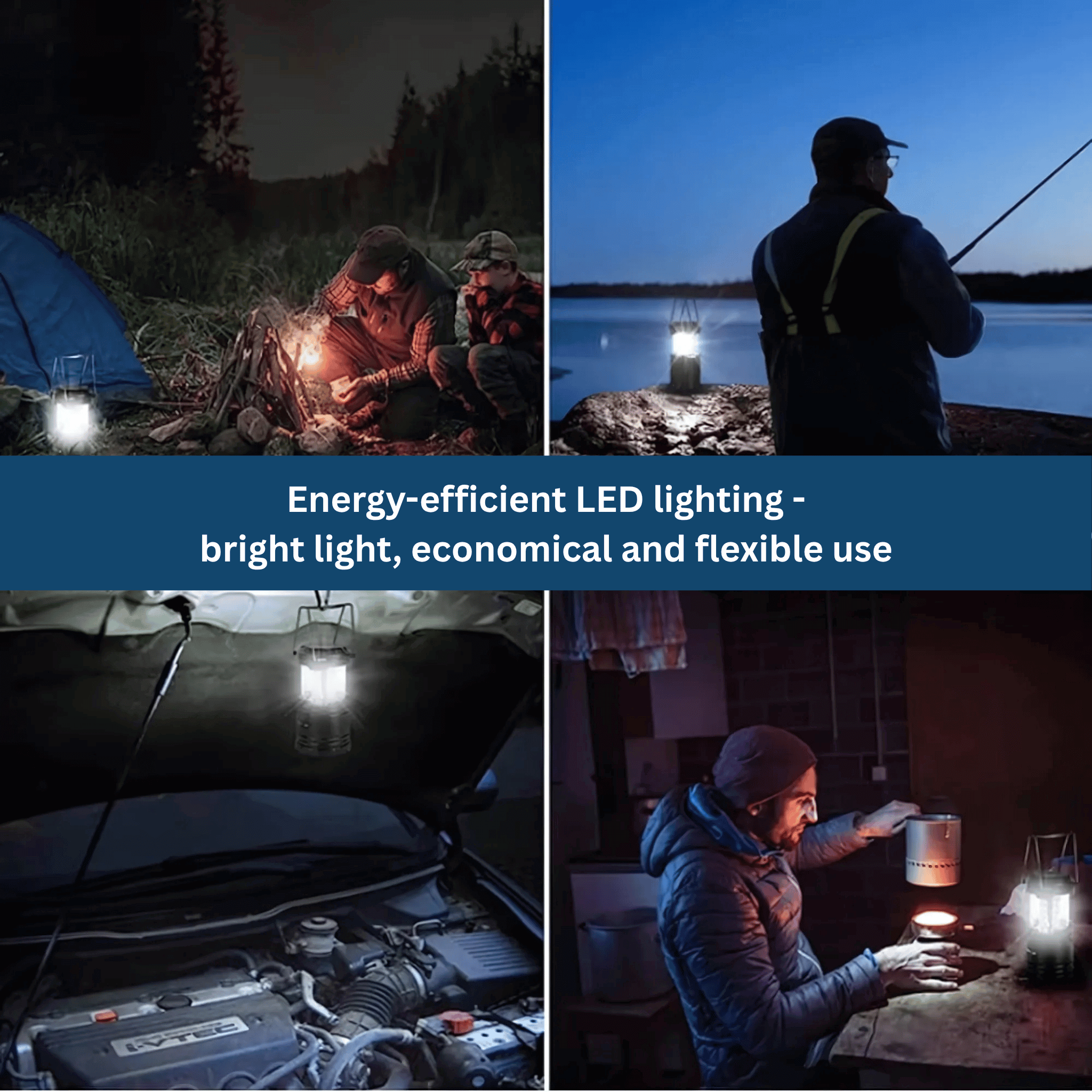 Compact LED Camping Lantern – Bright & Portable for the Outdoors