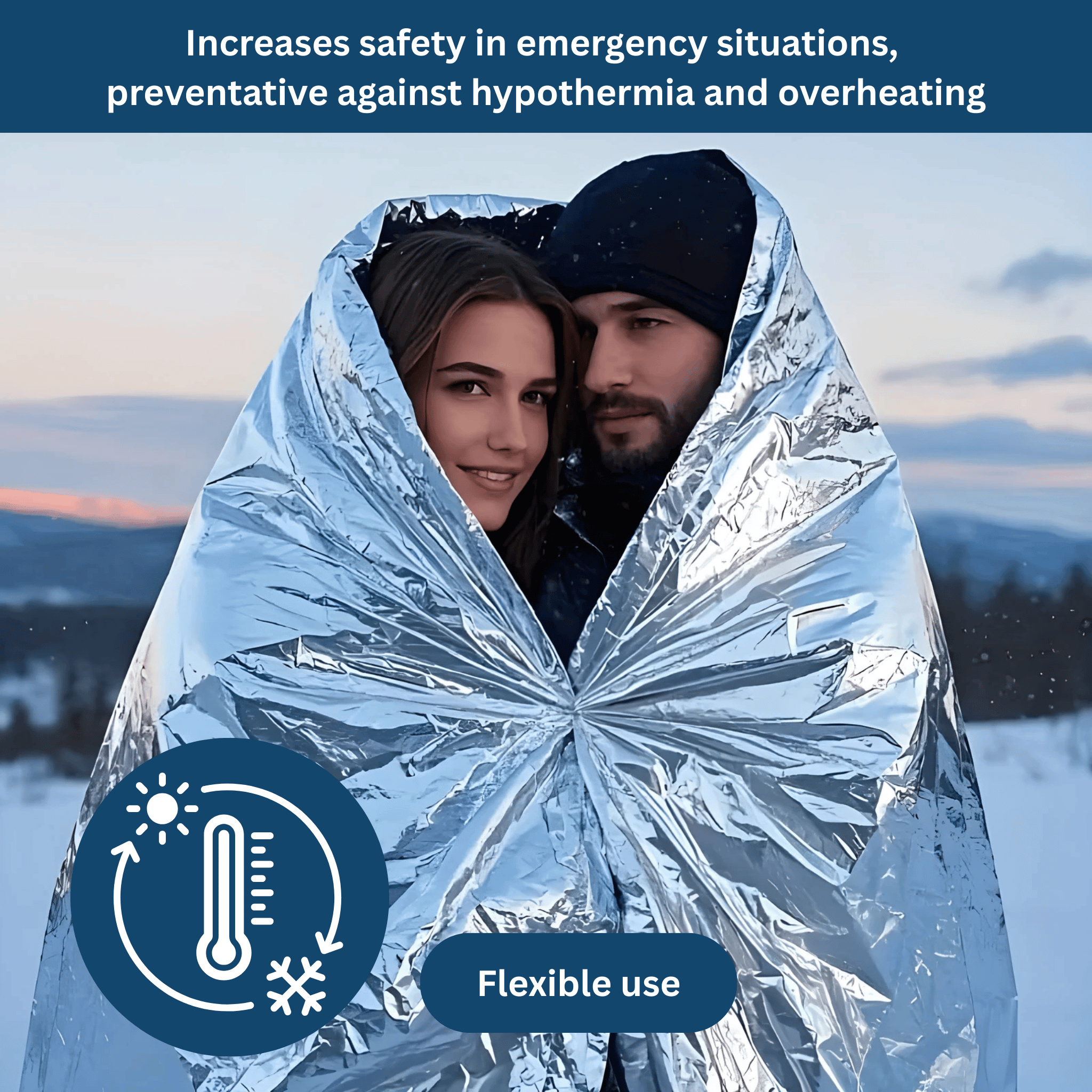EmergencyShield – Waterproof Insulating Blanket