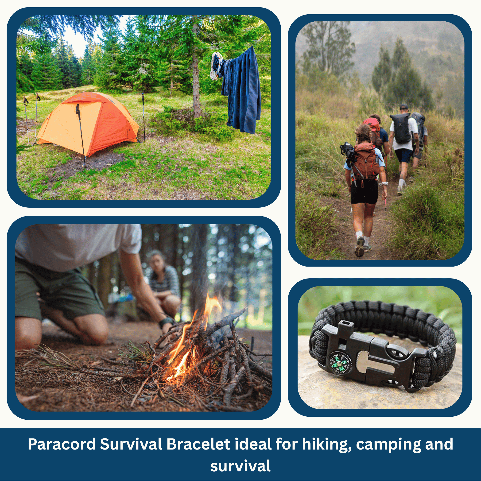Rescue Paracord Bracelet – Reliable for Adventures and Emergencies