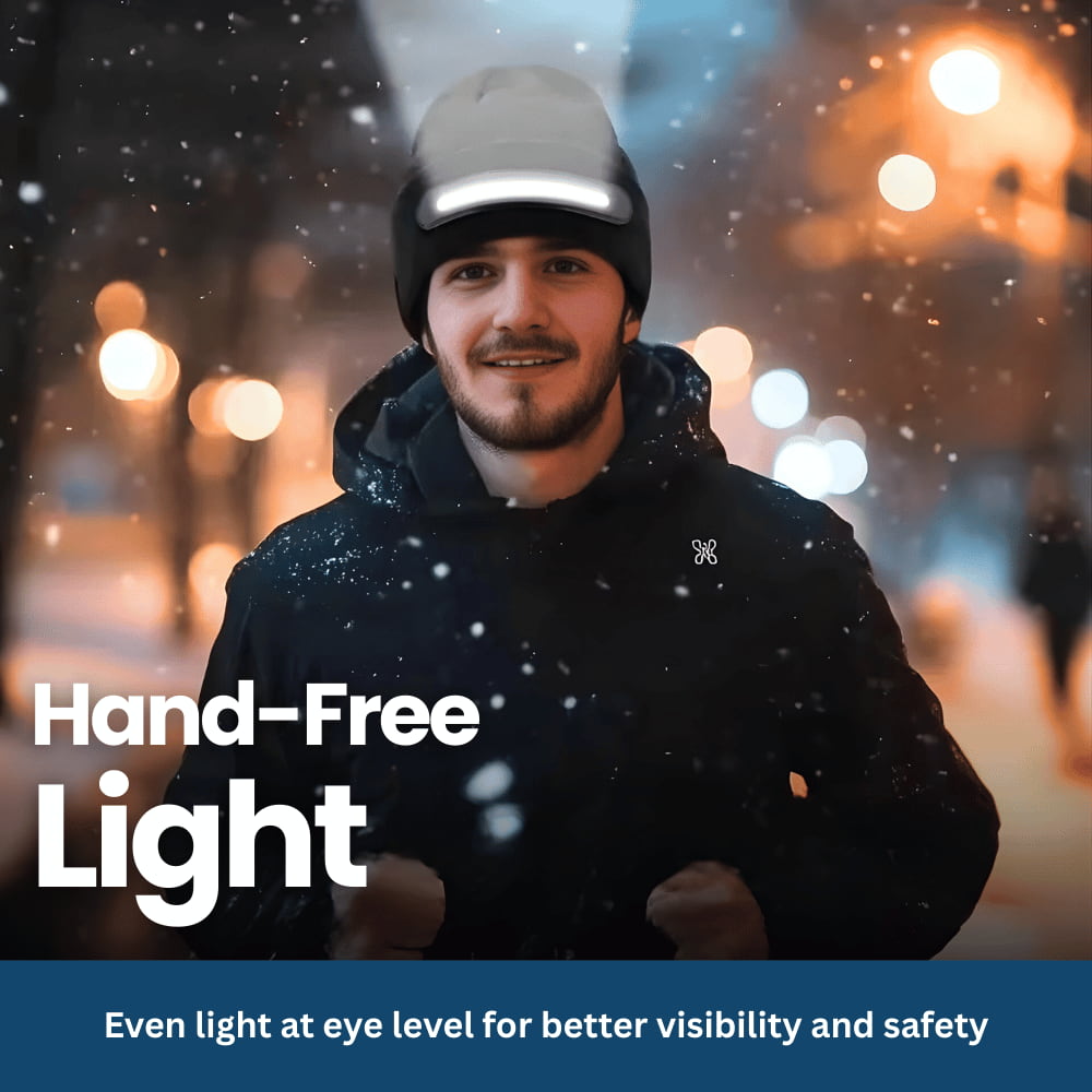 BeamTune – Beanie with Headlamp & Bluetooth Music Function