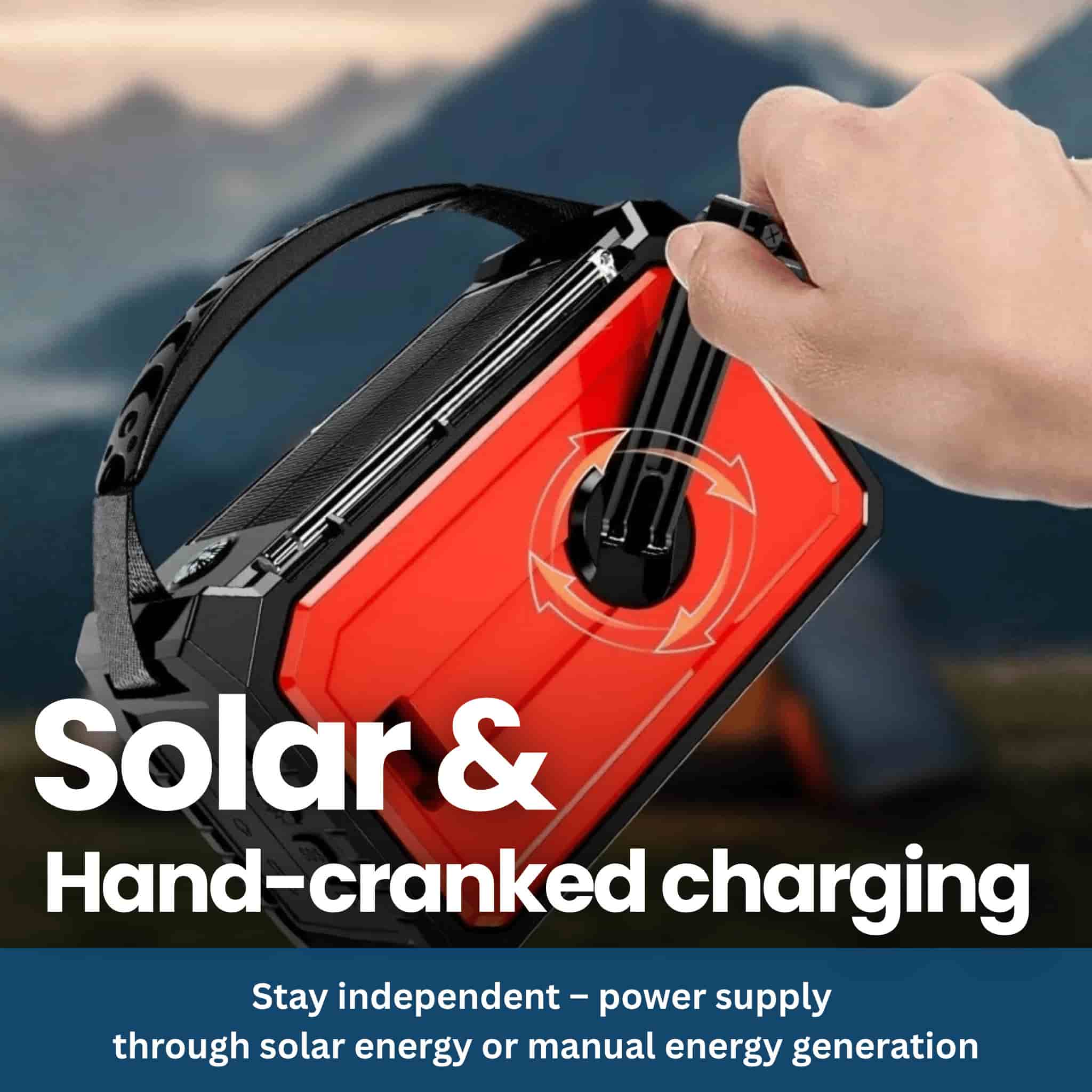 Survivor Max – Multi-Function Radio with Solar, SOS & Power Bank