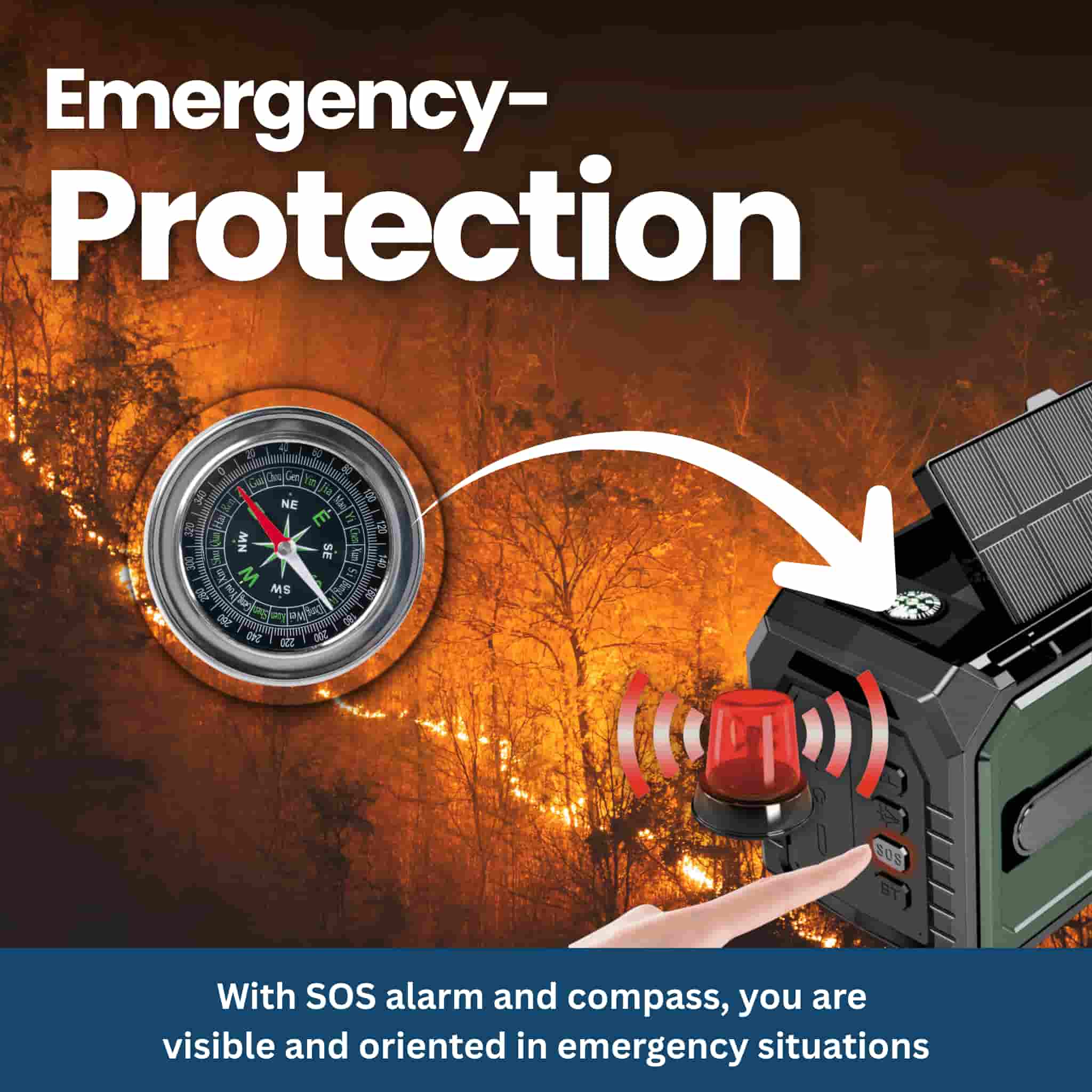 Survivor Max – Multi-Function Radio with Solar, SOS & Power Bank