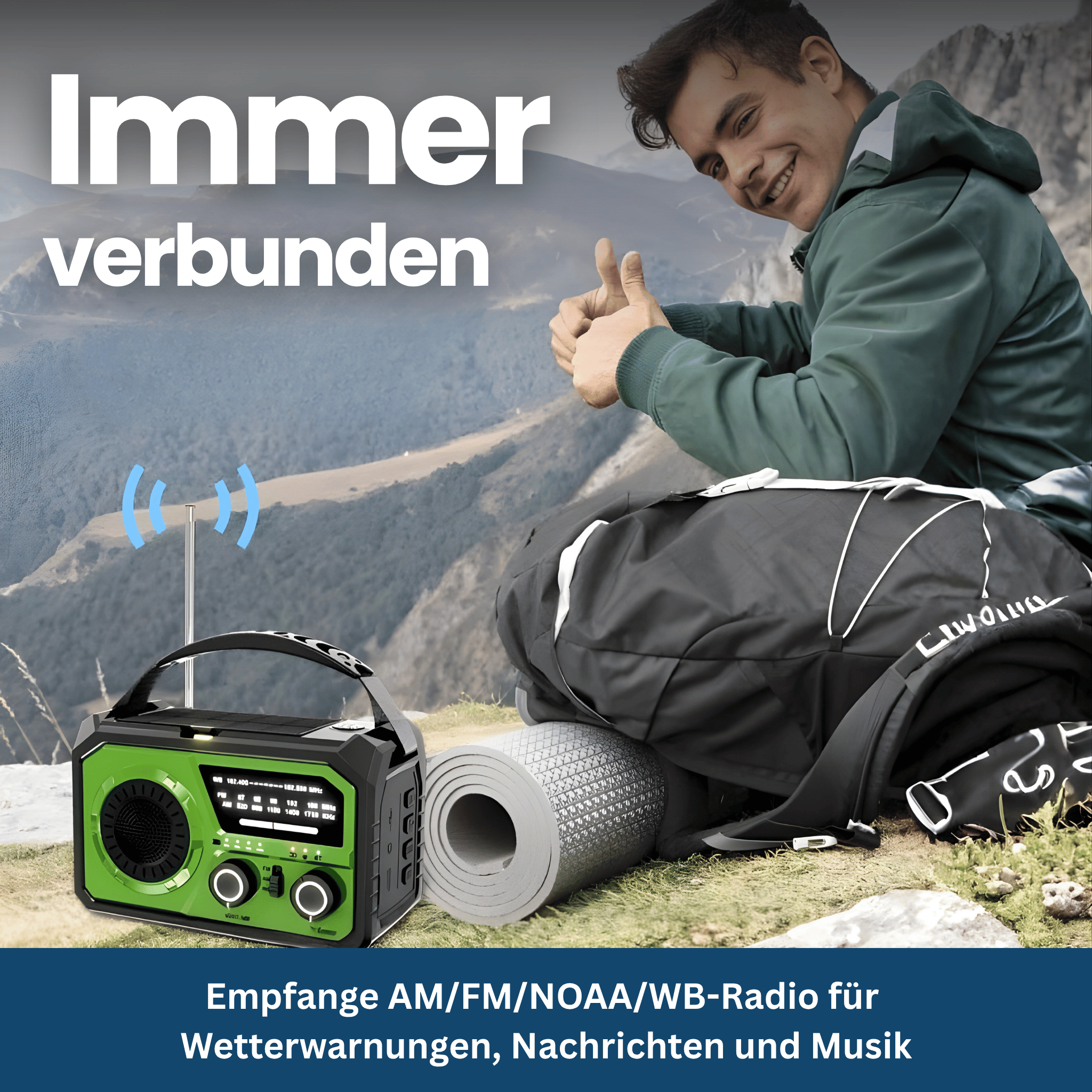 Survivor Max – Multi-Function Radio with Solar, SOS & Power Bank