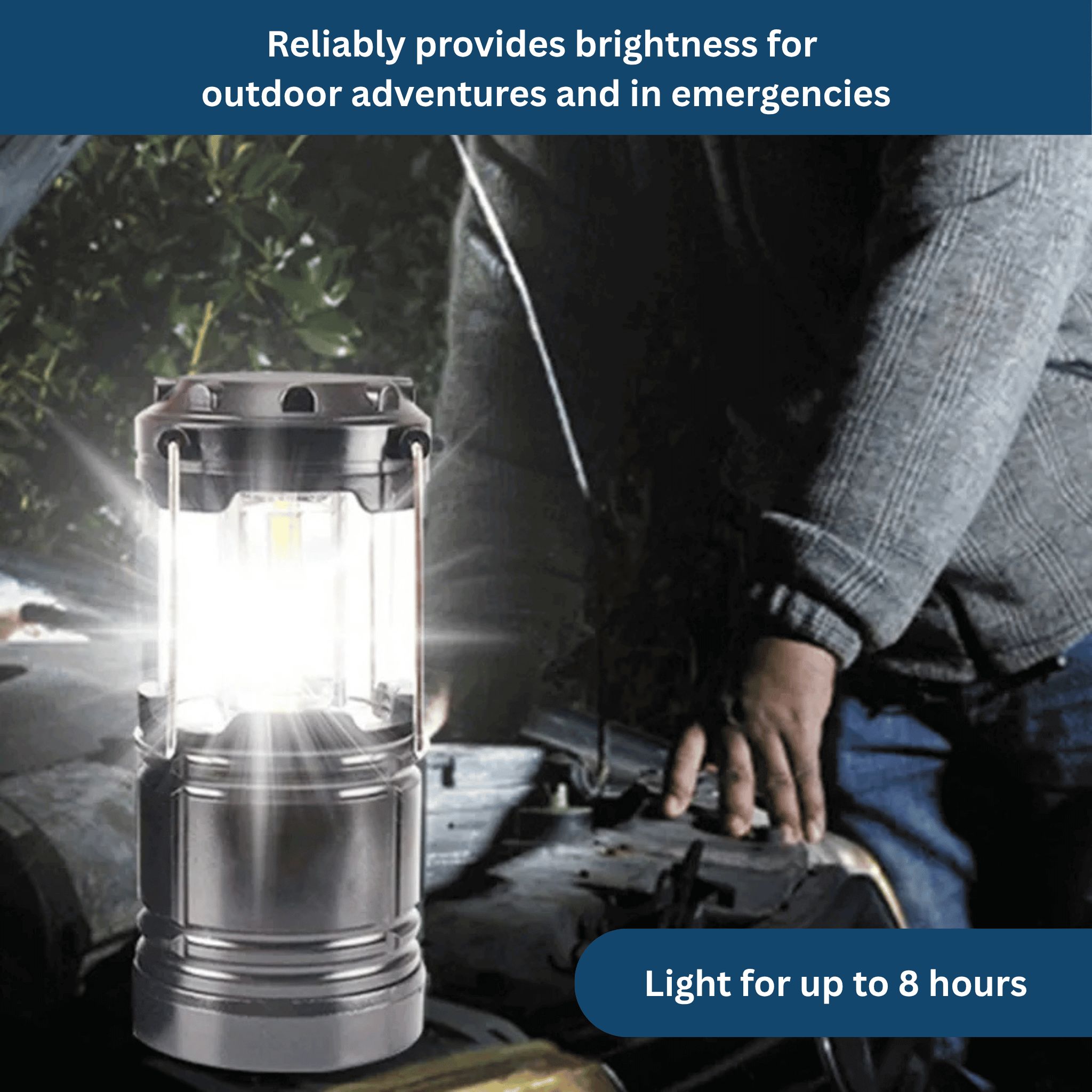 Compact LED Camping Lantern – Bright & Portable for the Outdoors