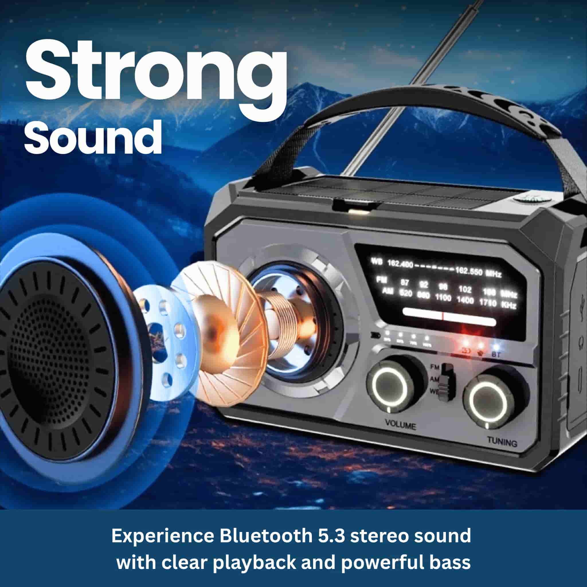 Survivor Max – Multi-Function Radio with Solar, SOS & Power Bank