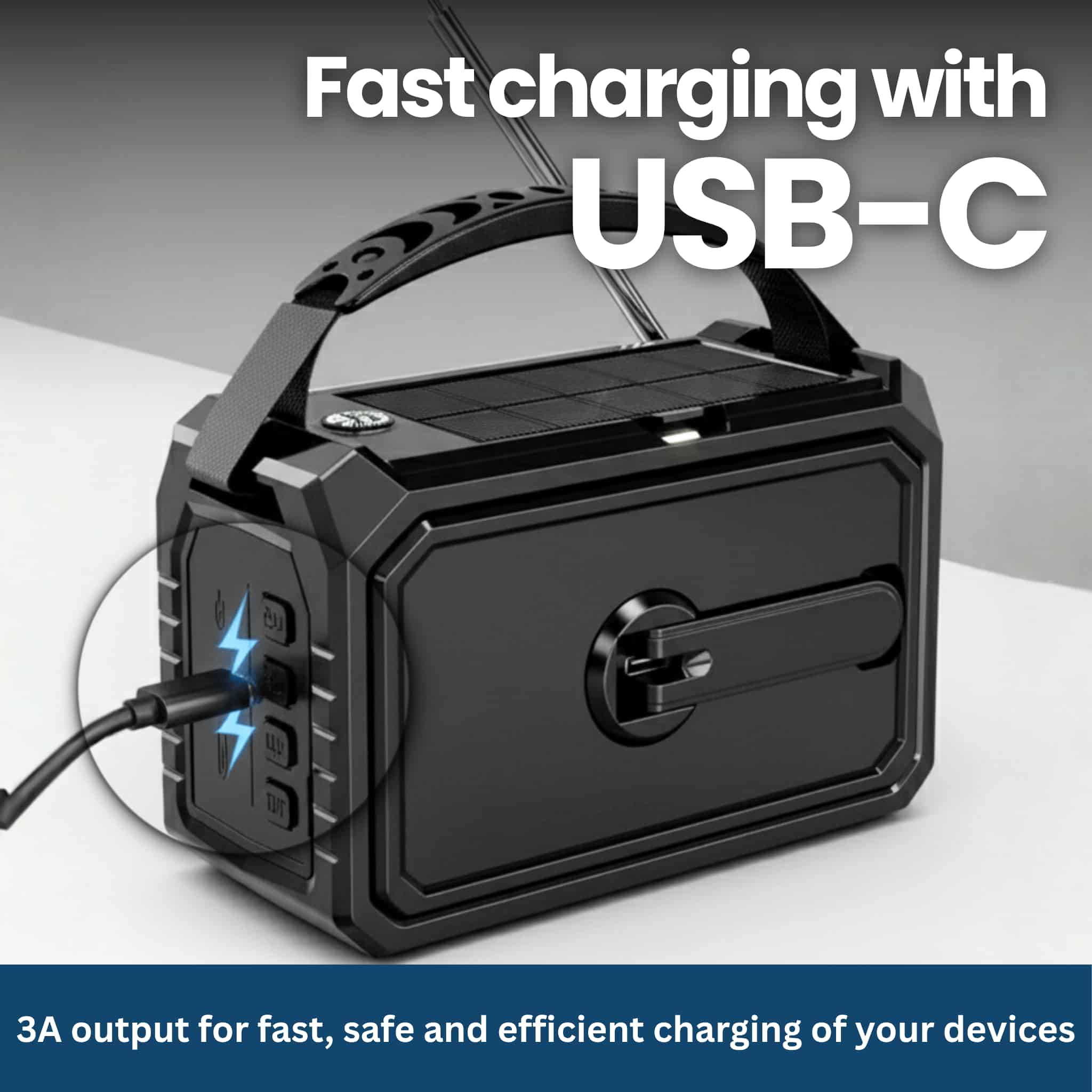 Survivor Max – Multi-Function Radio with Solar, SOS & Power Bank