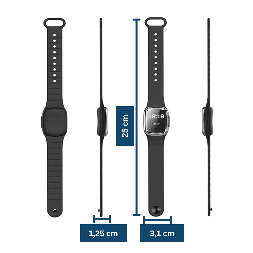 MosquitoSafe Ultrasonic Bracelet with LED Display