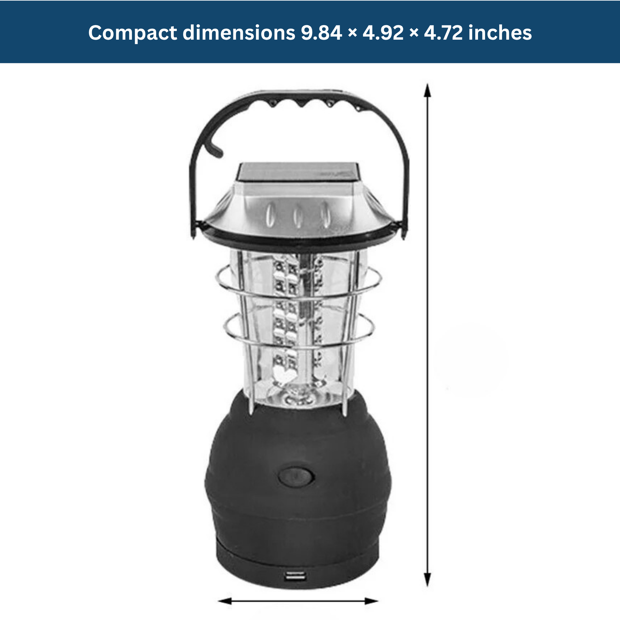 Solar-Powered Emergency & Camping Lantern