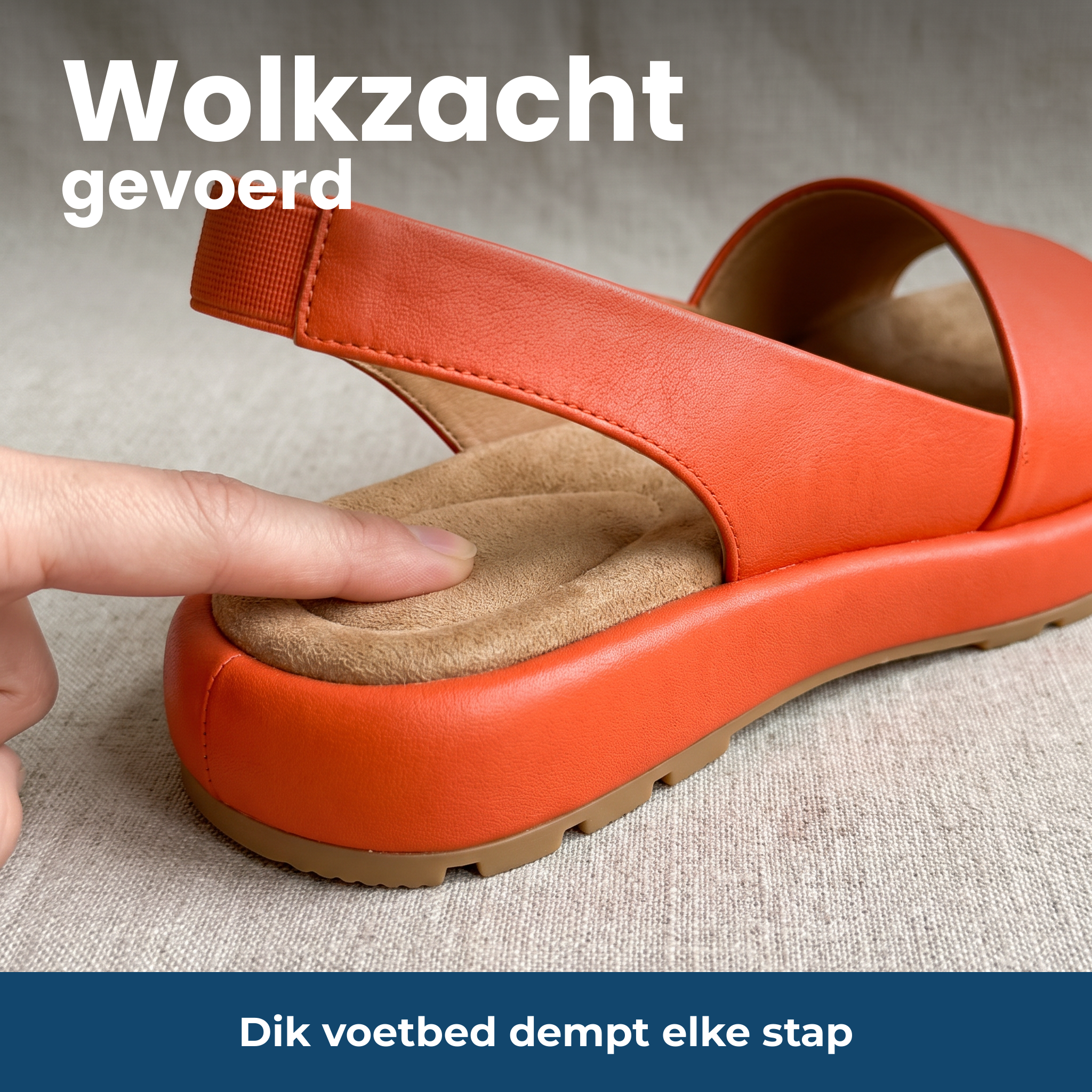 Wolkzacht gevoerd – Dik voetbed dempt elke stap