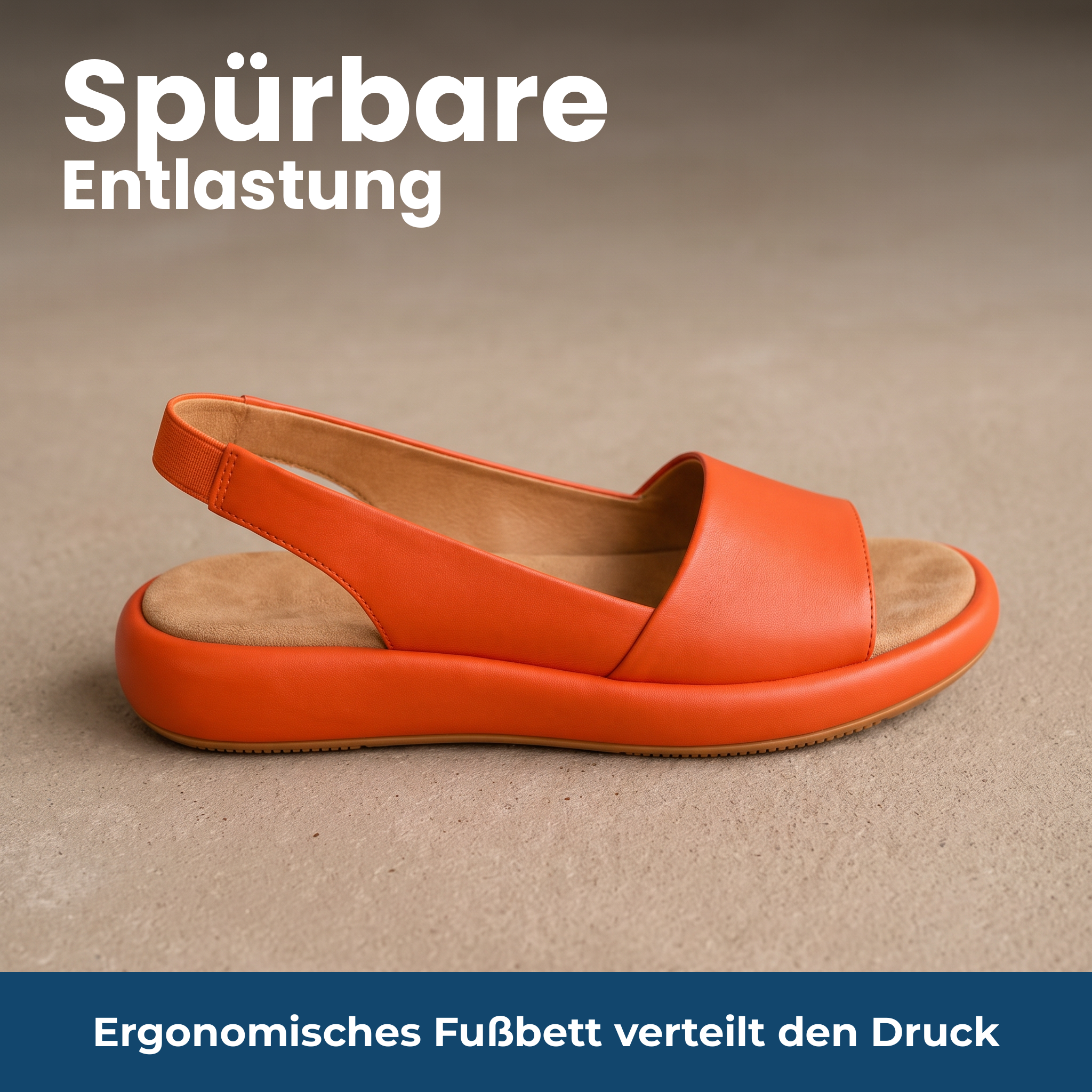 [de] Spürbare Entlastung – Ergonomisches Fußbett verteilt den Druck